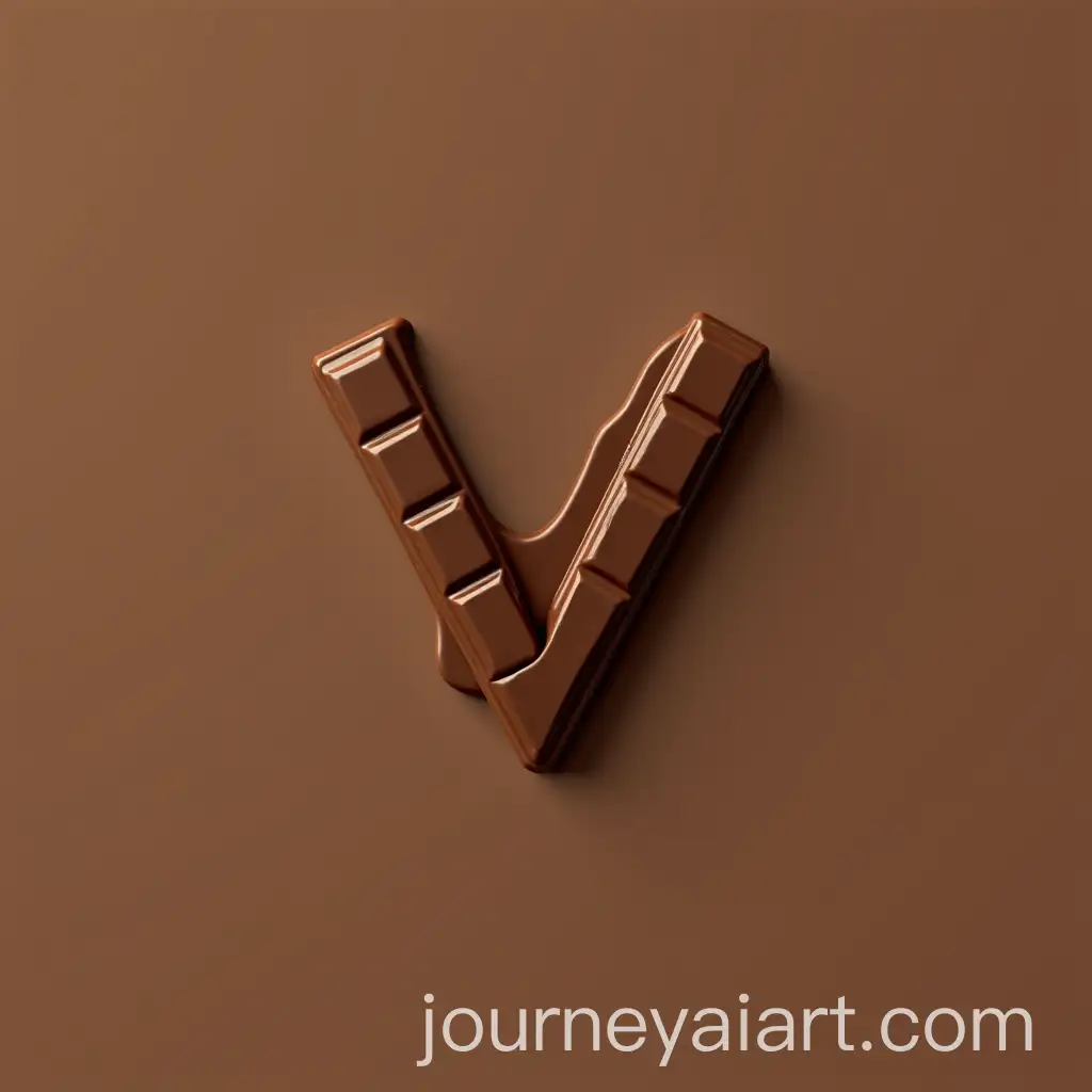 Simple-Logo-Design-with-Letter-V-and-Chocolate-Bar
