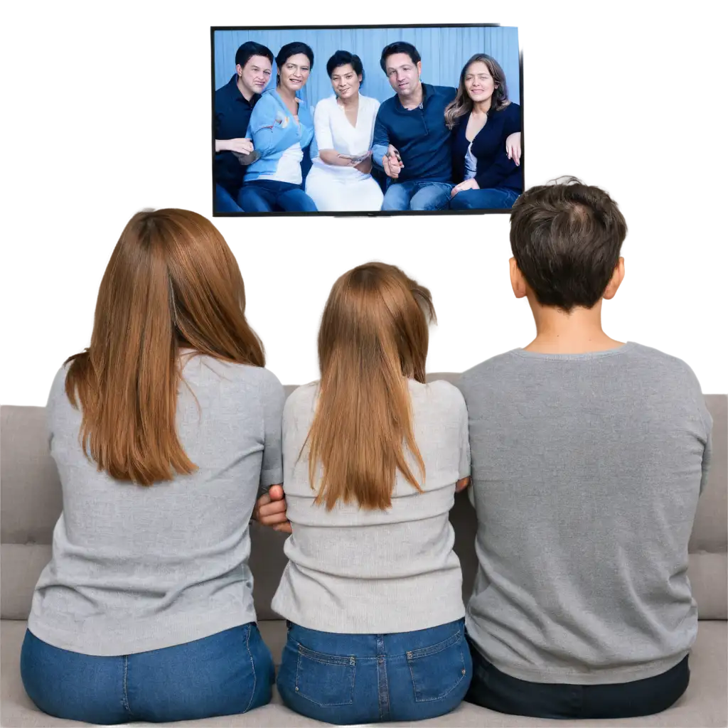 HighQuality-PNG-Image-of-a-Family-Watching-TV-Together