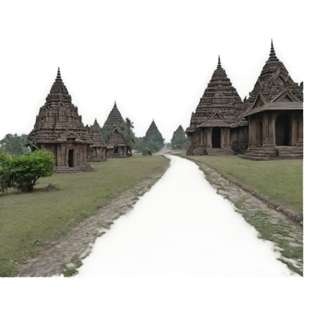 Ancient-Indian-Village-at-Dusk-with-a-Scary-Temple-HighQuality-PNG-Image