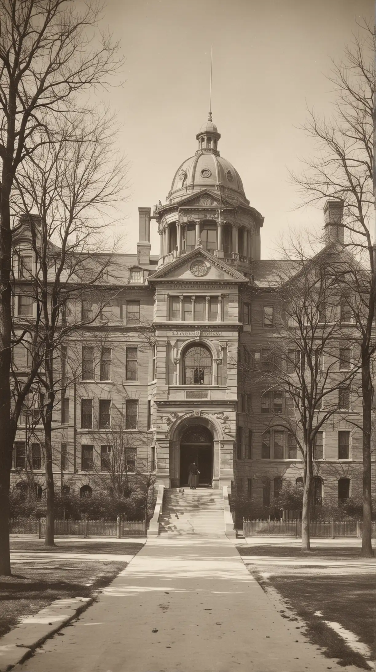 Historic Harvard Law School Campus in 1890