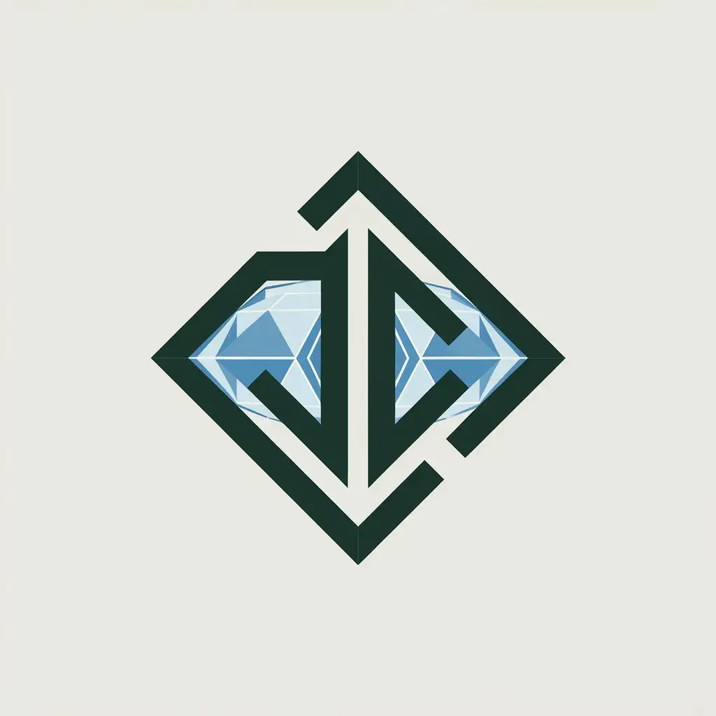 LOGO Design for JD DiamondInspired Vector Design with Clear Background