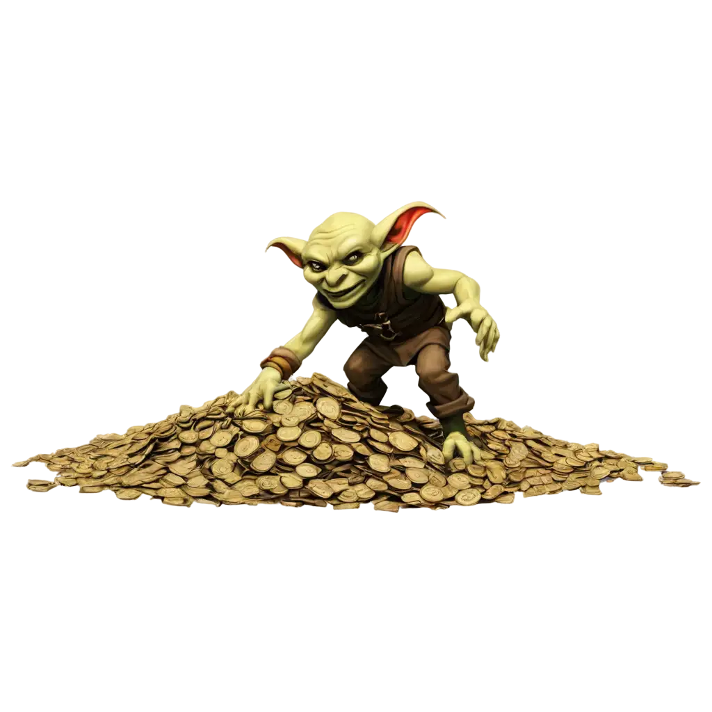 Weird-Goblin-Taking-Loot-PNG-Image-Concept-for-Enhanced-Clarity-and-Detail