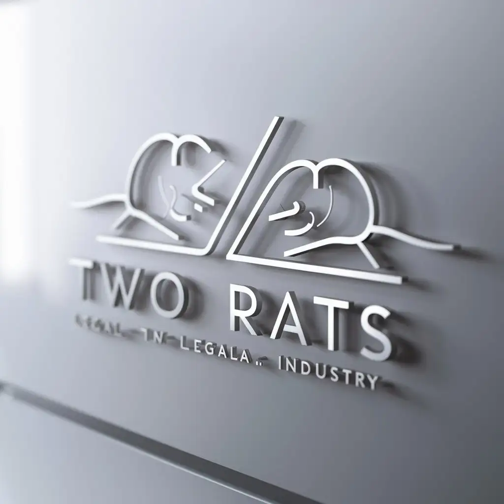 LOGO-Design-For-Two-Rats-Minimalistic-Eva-and-Karina-Symbol-for-Legal-Industry