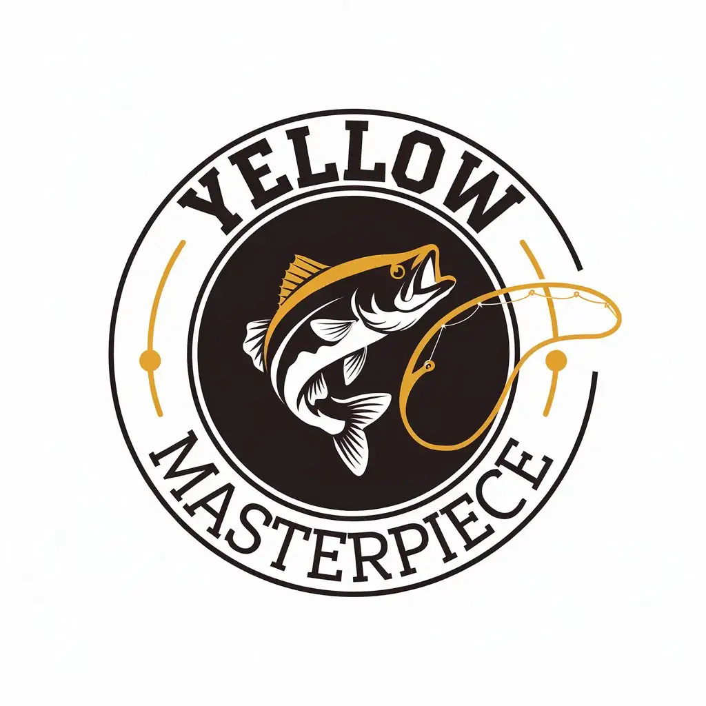 LOGO-Design-For-Yellow-Masterpiece-Fishing-Theme-in-Sports-Fitness-Industry