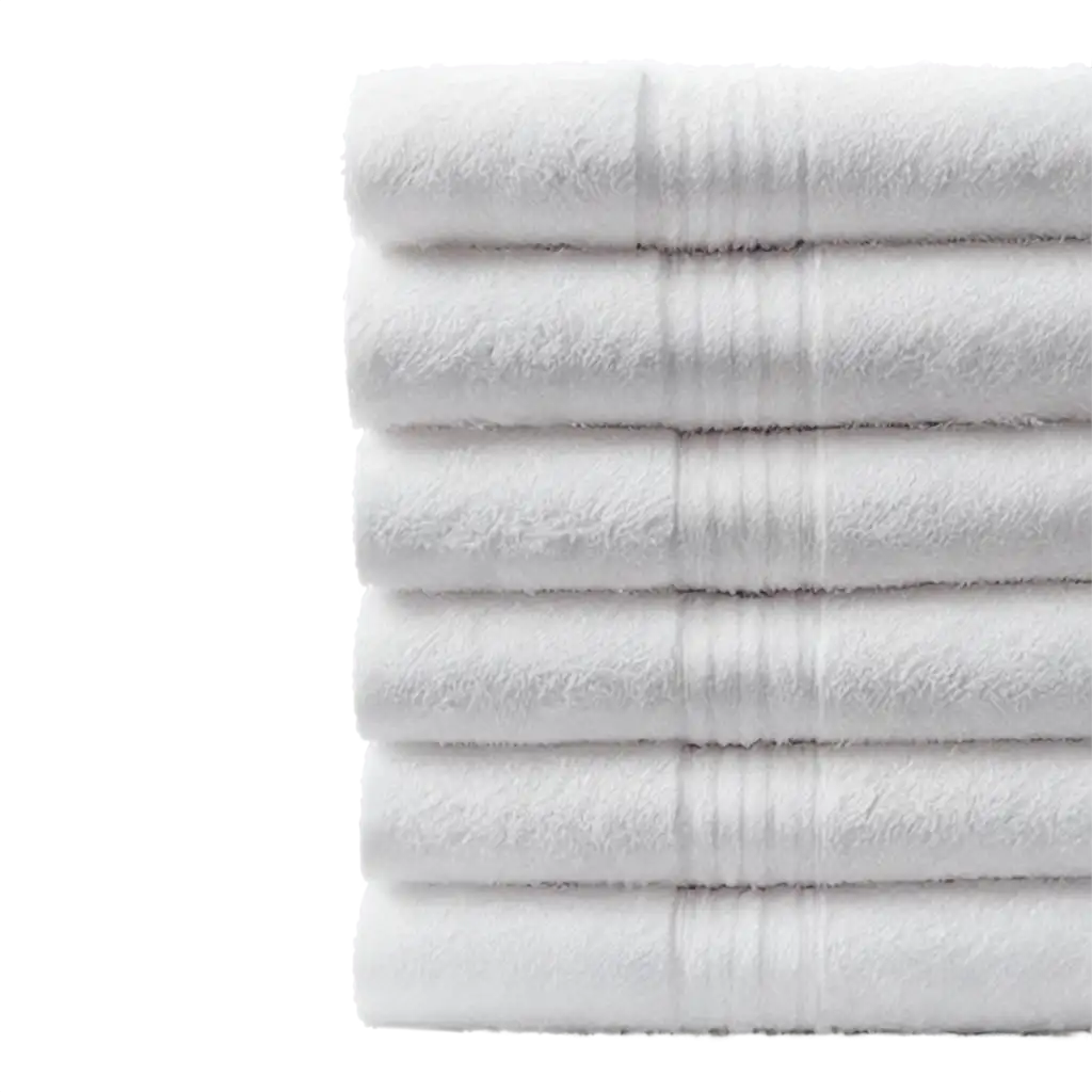 stack of  white towels