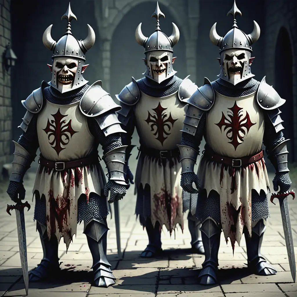 Grotesque Knights The Barrows Brothers in Dark Gothic Armor