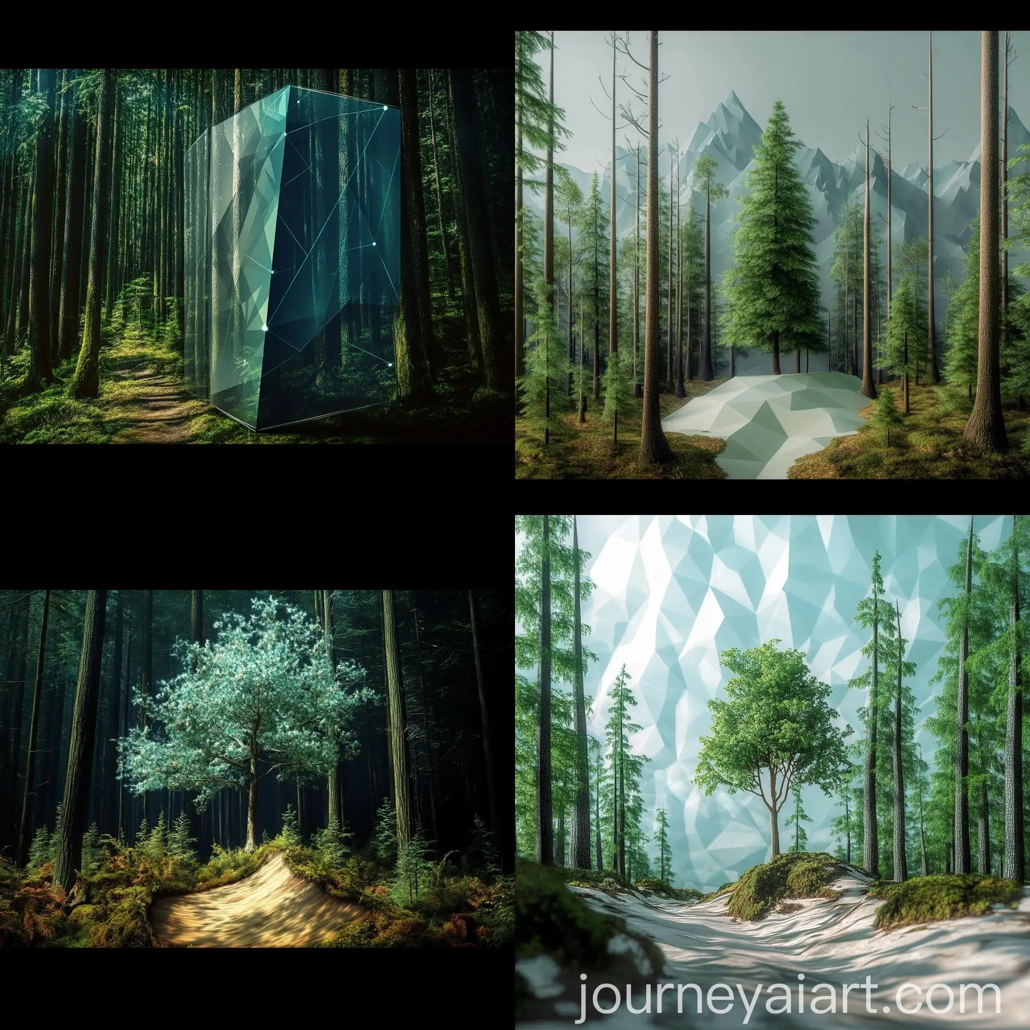 Environment-AI-Science-Book-Cover-with-Polygon-Background