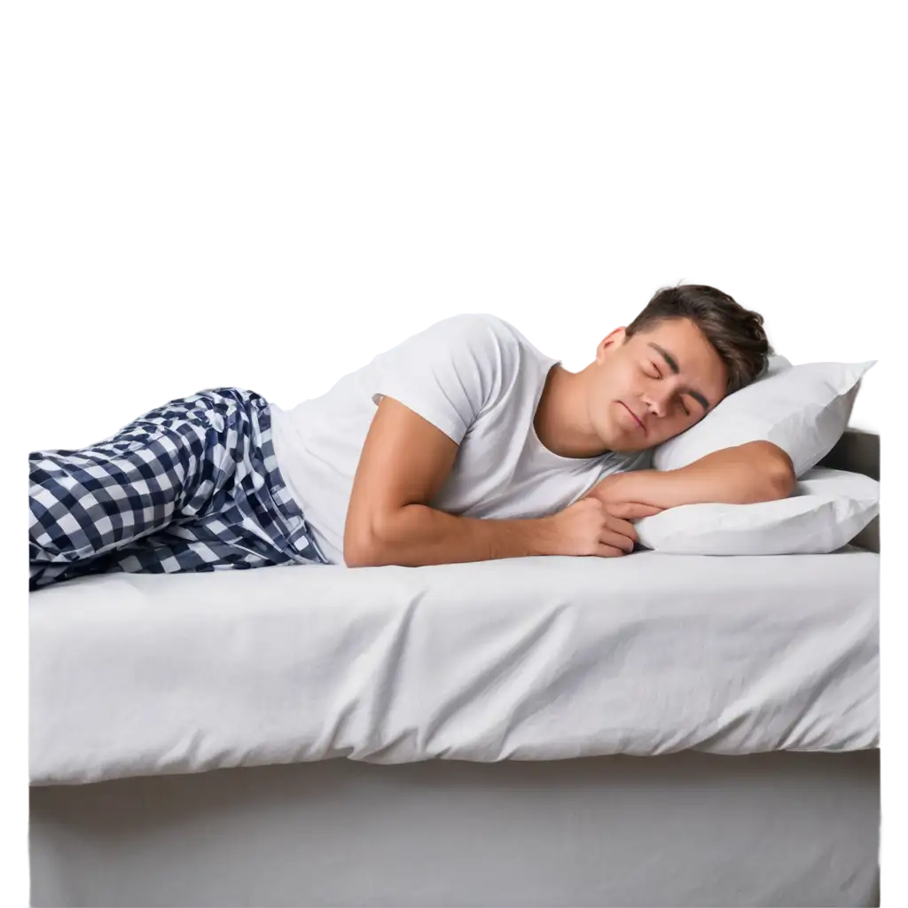 Relaxed-Young-Man-Sleeping-in-a-Minimalistic-Bedroom-PNG-Image-for-Home-and-Lifestyle-Visuals