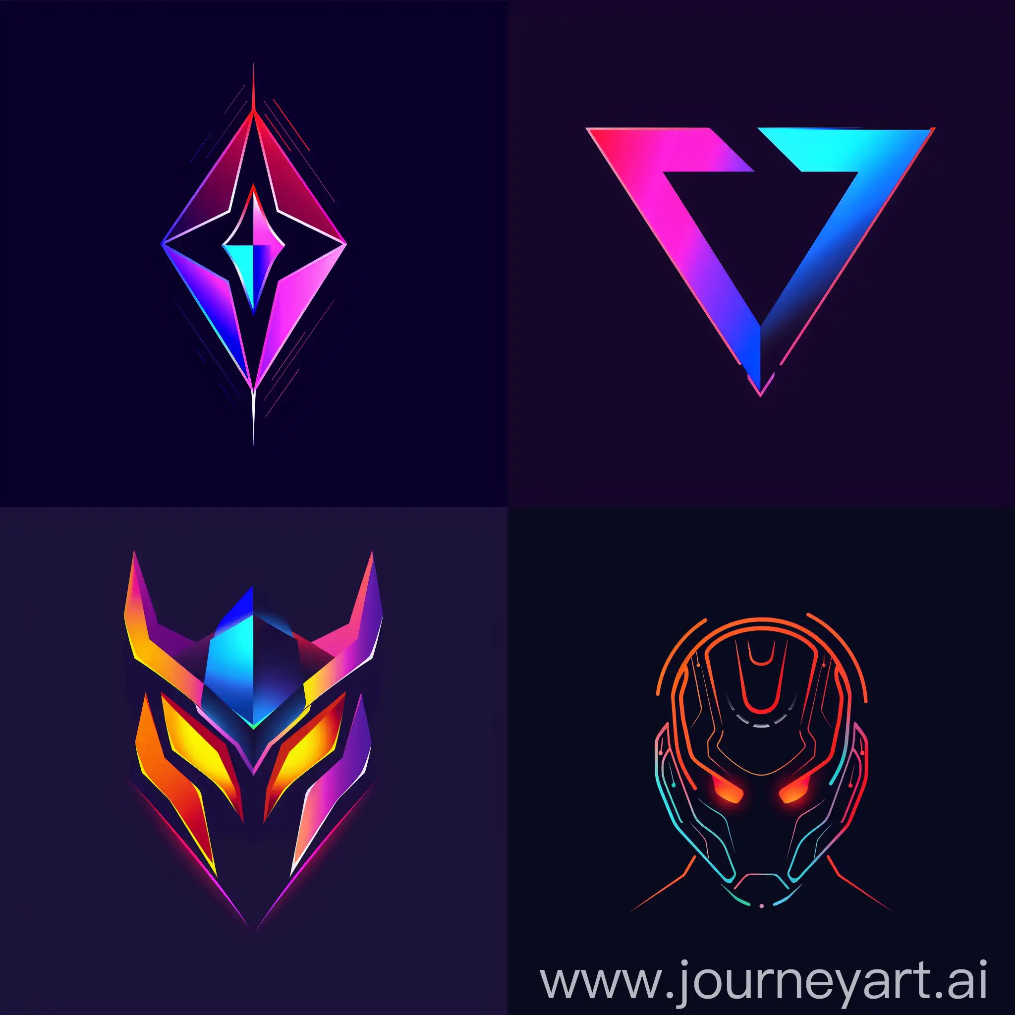 Unique-Futuristic-Logo-for-Private-Gaming-Software-Website