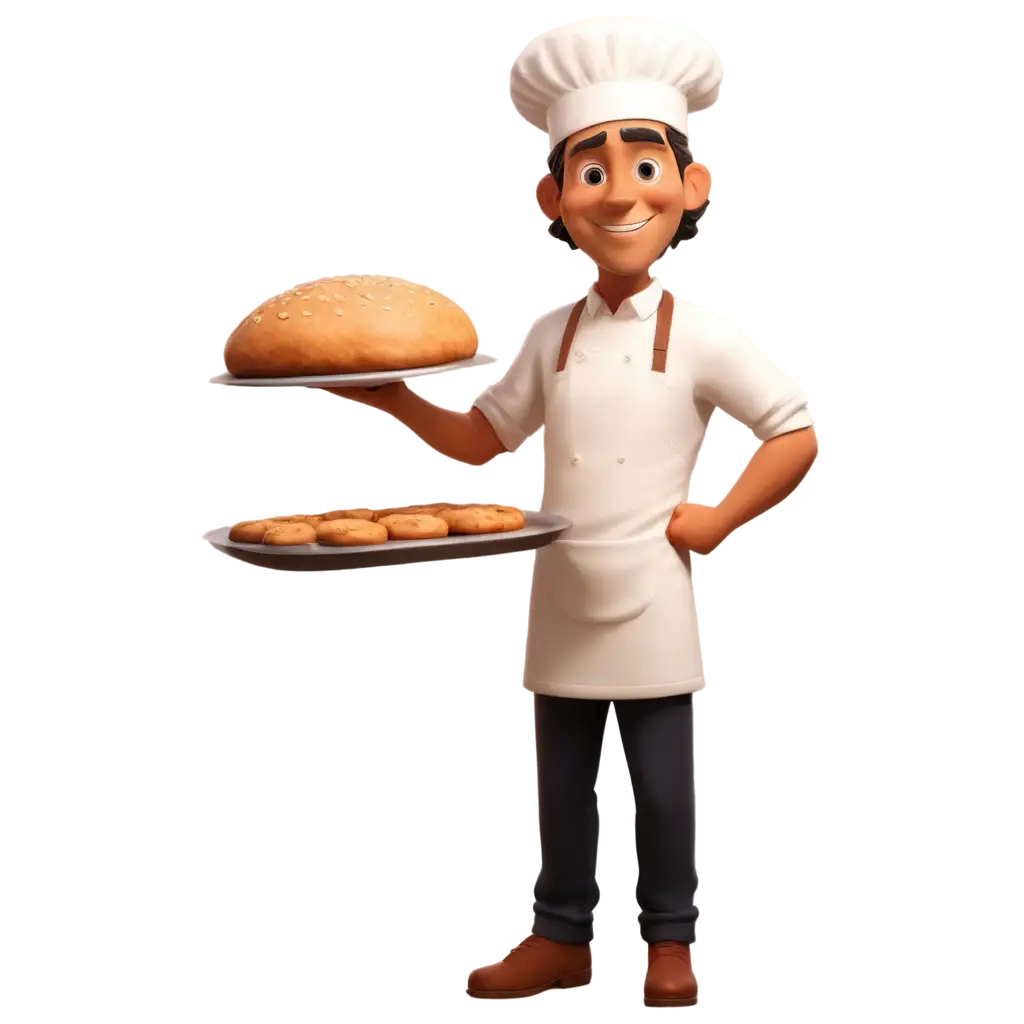 HighQuality-PNG-of-a-Cartoon-Male-Baker-with-White-Hat-for-Versatile-Use