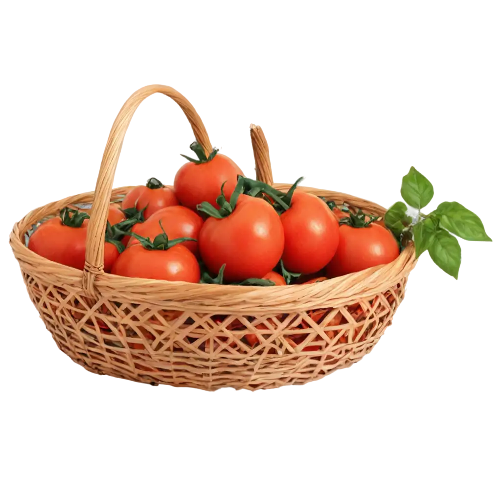 HighQuality-Tomato-in-Basket-PNG-Image-for-Versatile-Digital-Use