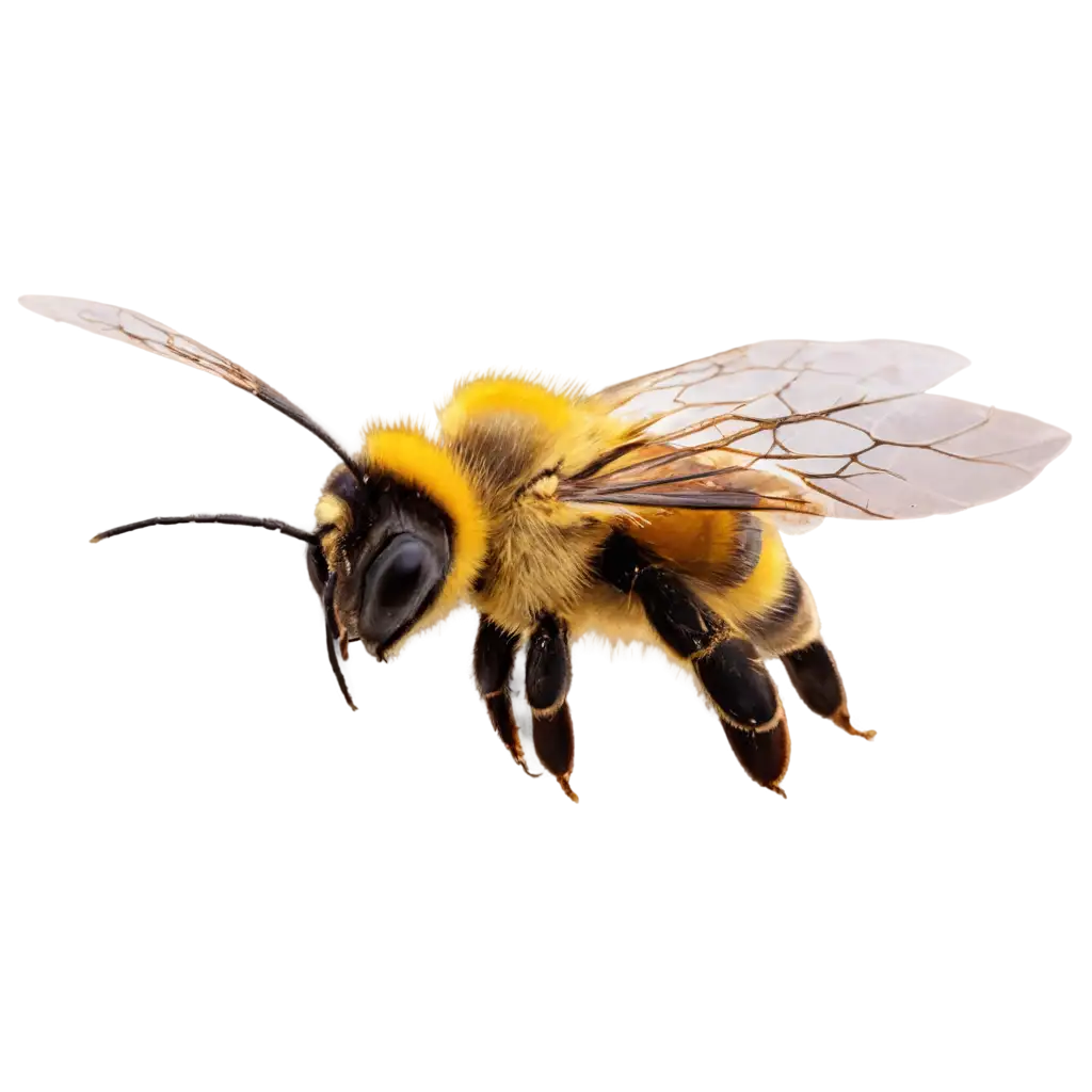 Flying-Bee-PNG-Image-Capturing-Natures-Elegance-in-Digital-Art