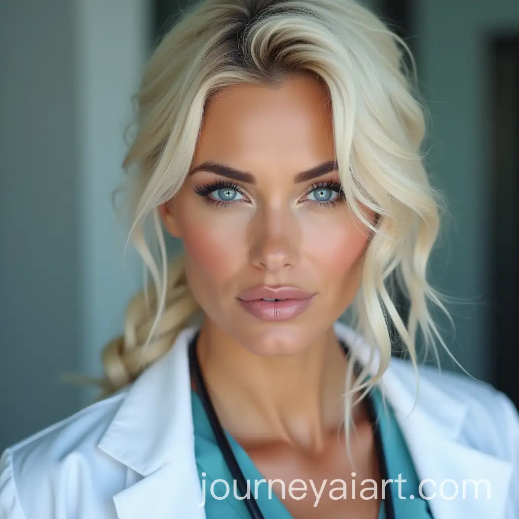 Carmen-Electra-Inspired-Doctor-with-Light-White-Hair-and-Bright-Blue-Eyes