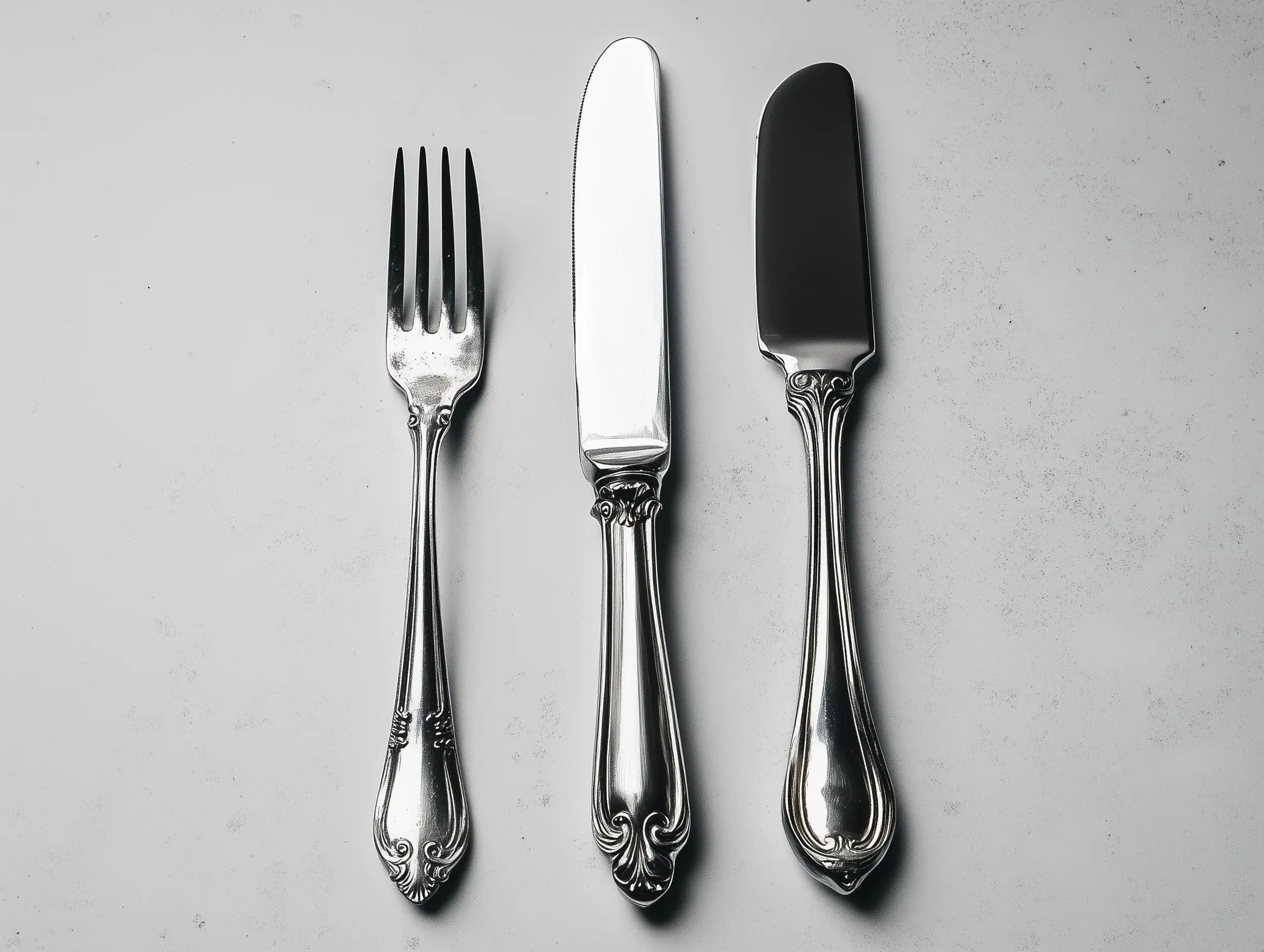 Knife-and-Fork-on-White-Table-Setting