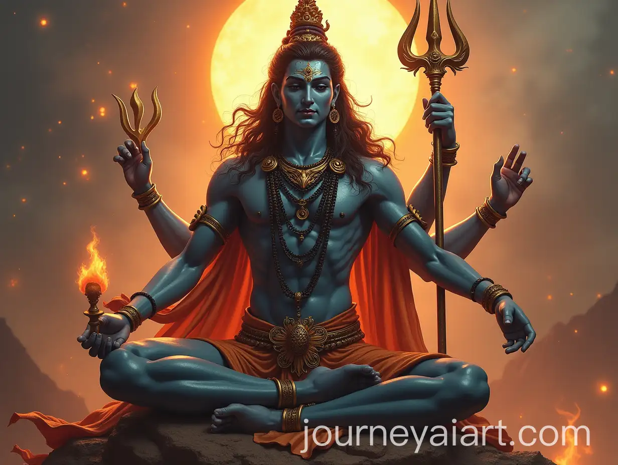 Majestic-Portrait-of-Lord-Shiva-in-Serene-Landscape