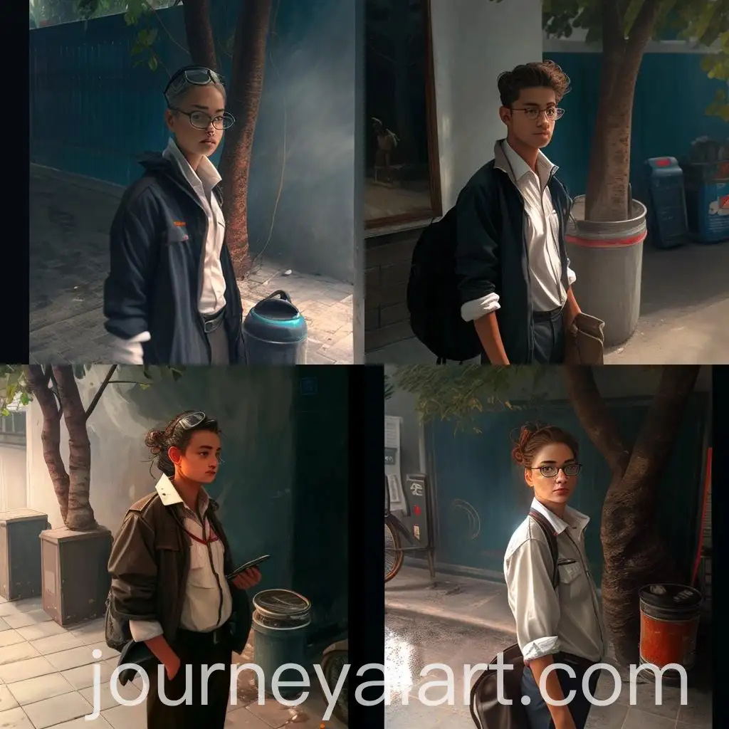 Casual-Couple-Walking-in-a-Park-at-Sunset