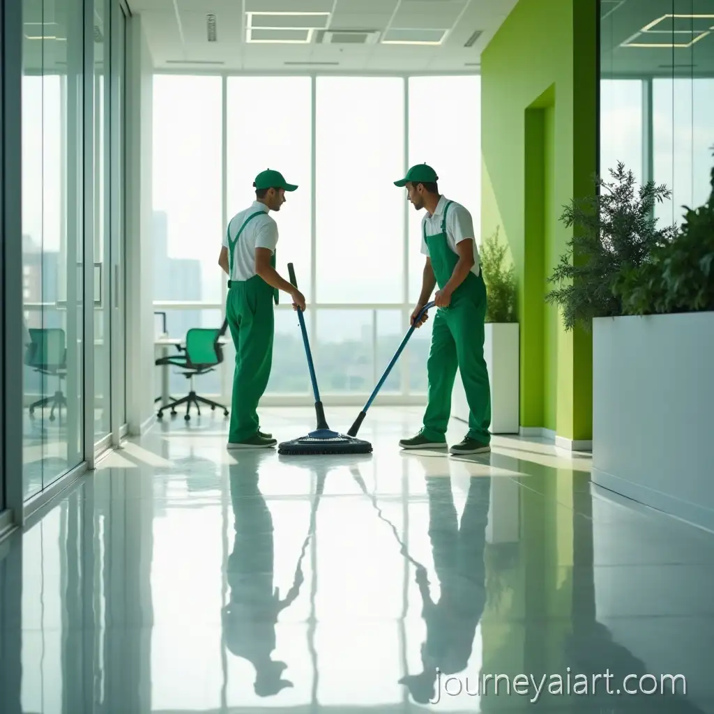 Professional-Cleaning-TeamCleaning-team-in-office-in-Action-in-a-Modern-Corporate-Office