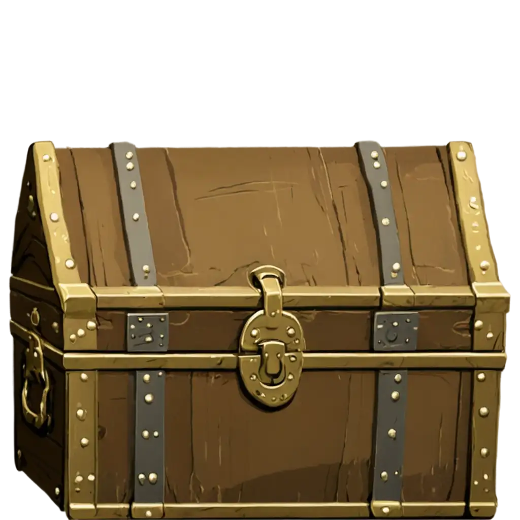 a closed treasure chest