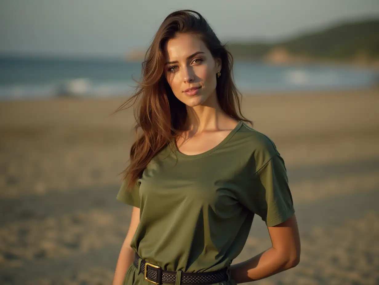 Powerful-Female-Army-Chief-in-Casual-TShirt