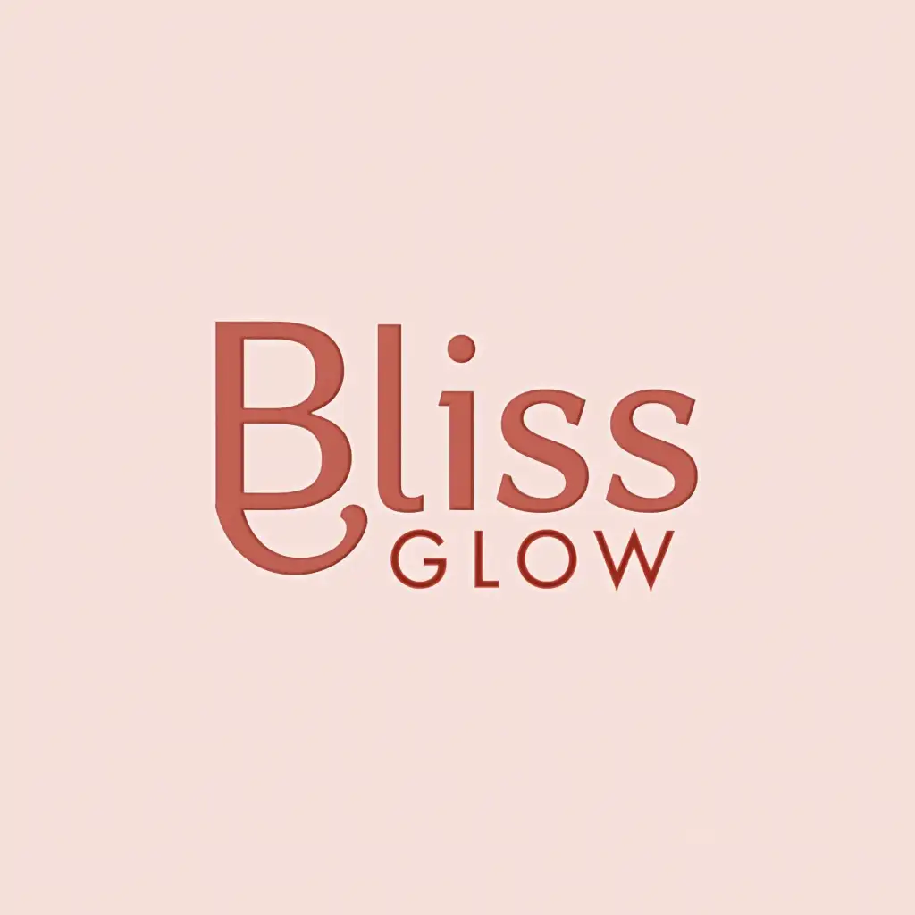 make me a logo with the name Bliss Glow Koreaqn Beauty