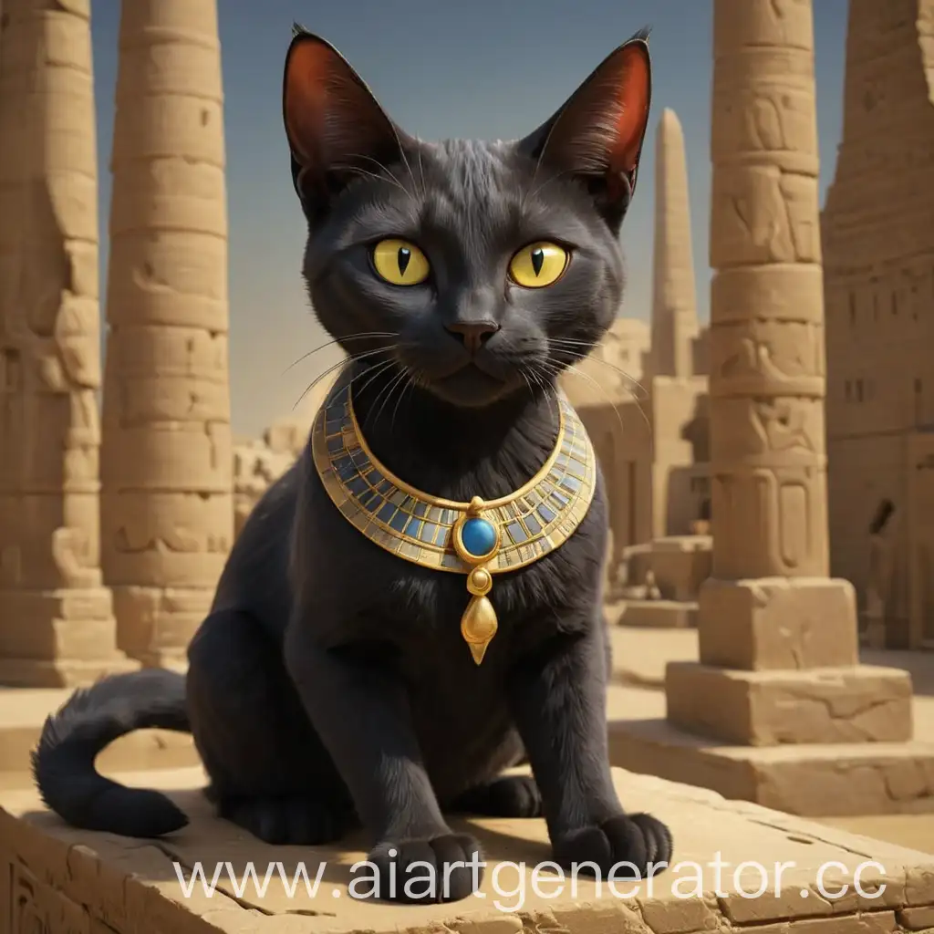 Sacred-Black-Cats-of-Ancient-Egypt-Revered-by-Goddess-Bastet