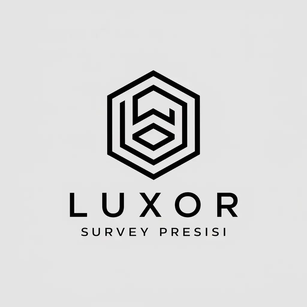 a vector logo design,with the text "LUXOR SURVEY PRESISI", main symbol:LSP,complex,be used in Construction industry,clear background