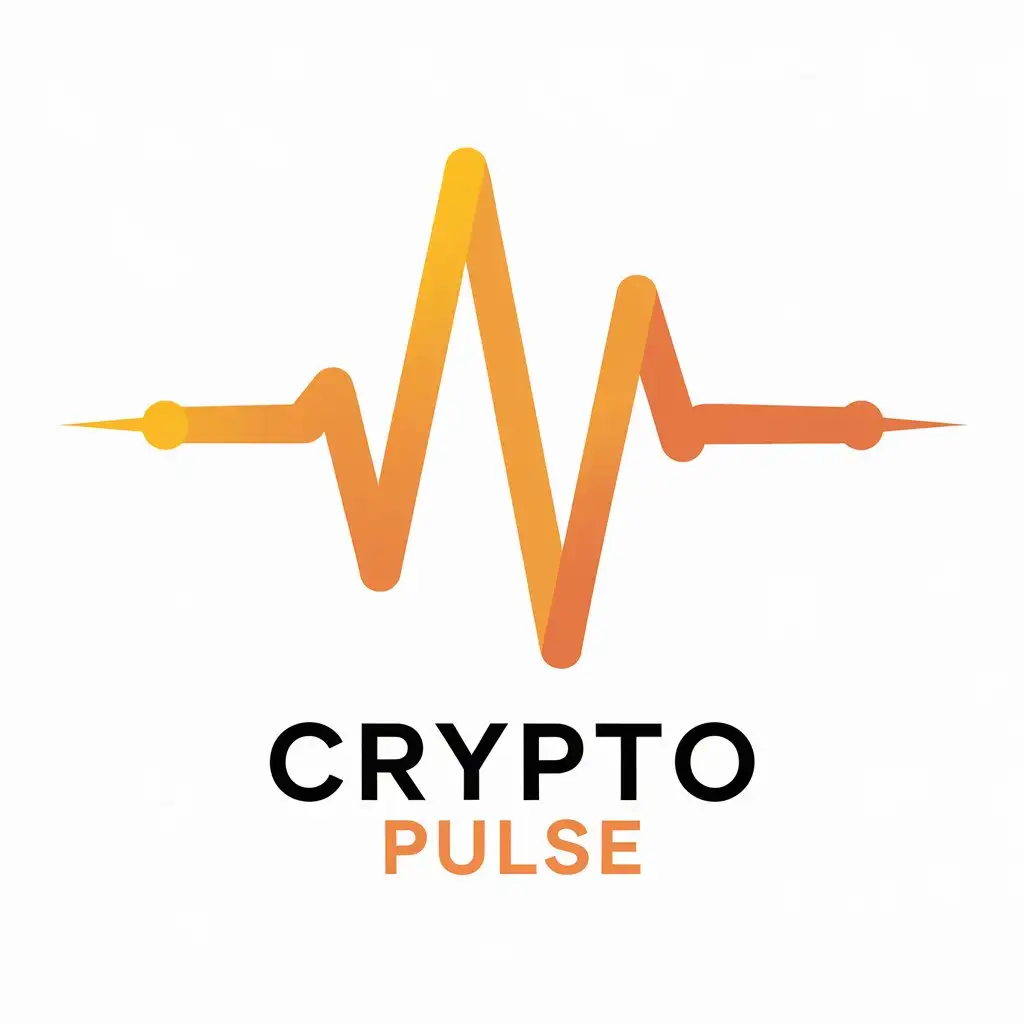 LOGO Design for Crypto Pulse Pulse Symbol with Modern and Clean Style for Entertainment Industry