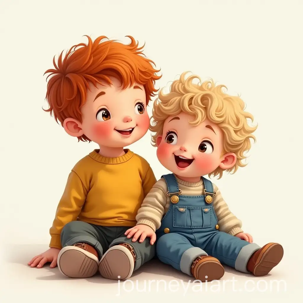 Two-Young-Brothers-with-Ginger-and-Blonde-Hair-in-a-Heartwarming-Moment