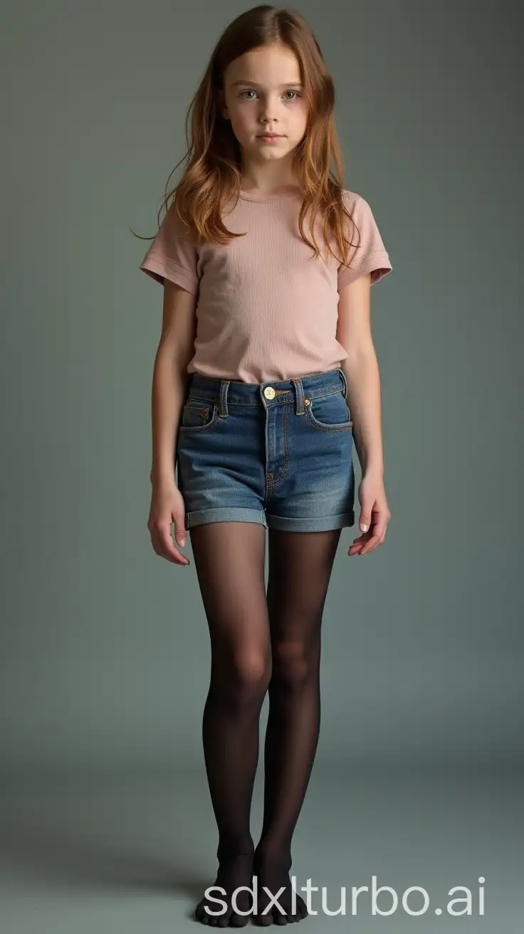 Full-Length-Portrait-of-12YearOld-Ellen-Page-in-Denim-Shorts-and-Pantyhose