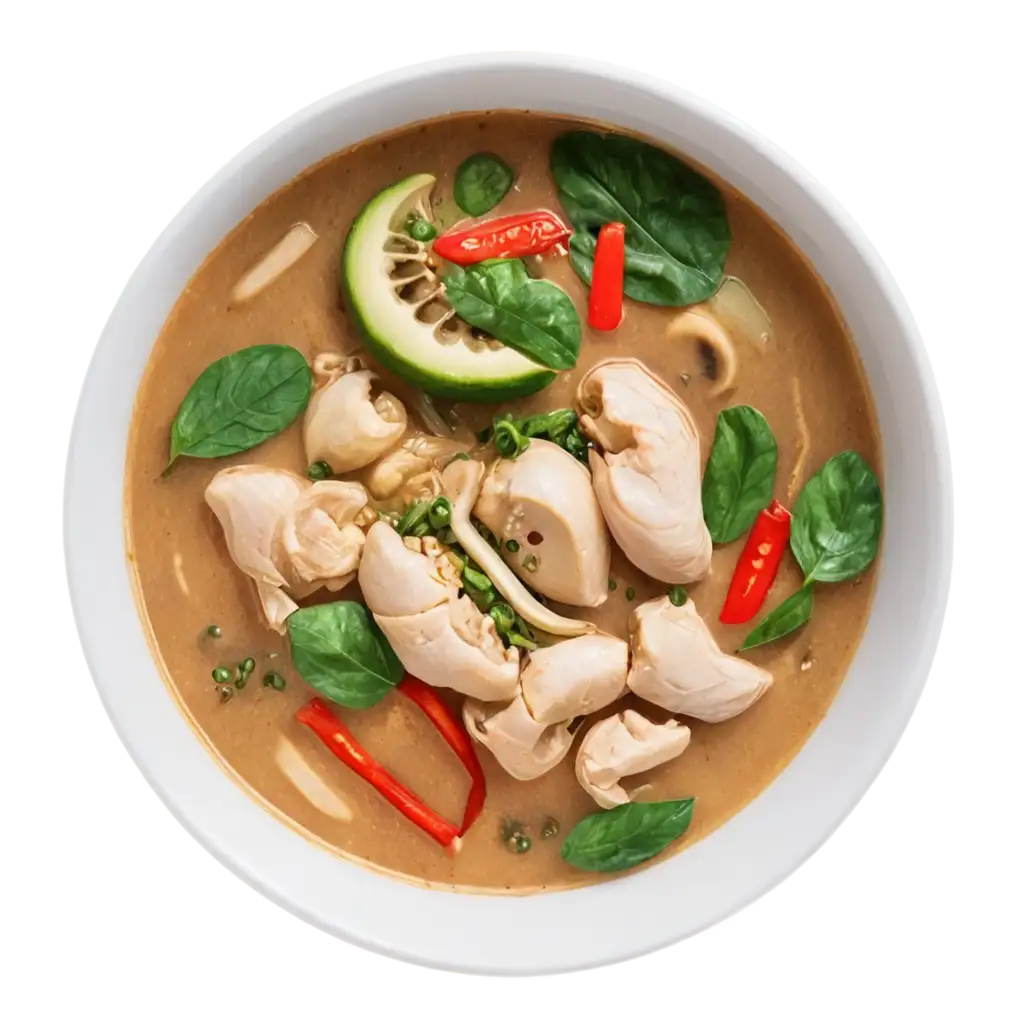 Thai-Soup-Top-View-Single-Bowl-PNG-HighQuality-Image-for-Culinary-Design-Projects