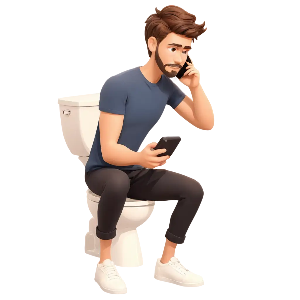 Cartoon-PNG-of-a-Man-Using-Smartphone-While-on-the-Toilet