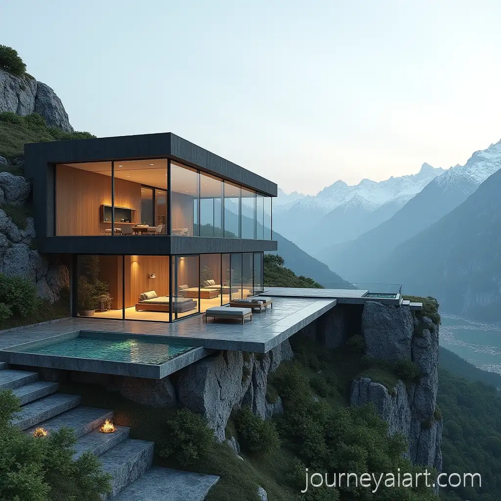 GlassAI-Image-ExpansionWalled-Residence-Villa-with-Mountain-and-Valley-View