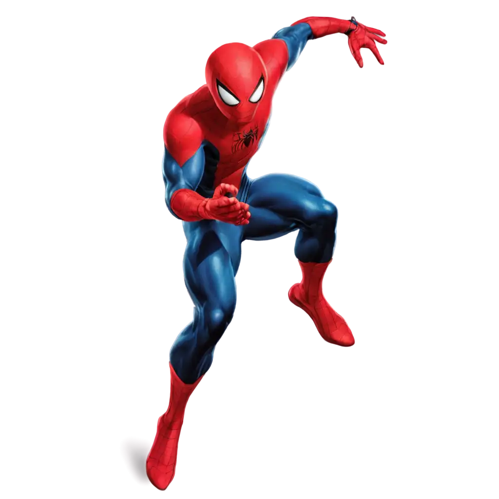 Highly-Muscular-SpiderMan-PNG-Image-Powerful-and-Heroic-Pose-with-Defined-Muscles