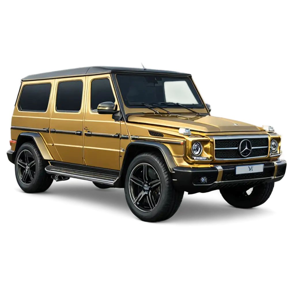 Luxury-Mercedes-Benz-Gold-GClass-PNG-Image-Exquisite-Detail-and-Clarity