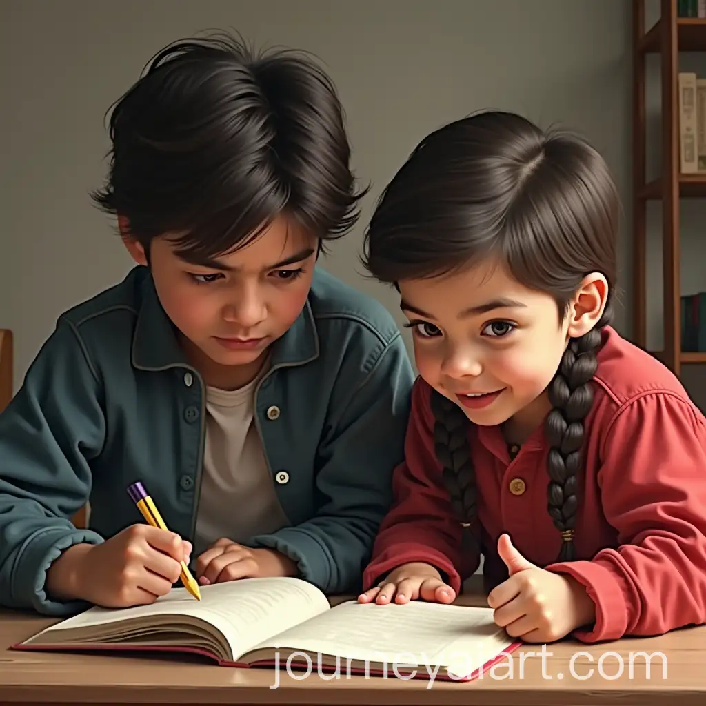 Sharukh-Khan-and-Salman-Khan-Studying-Together-with-Fun