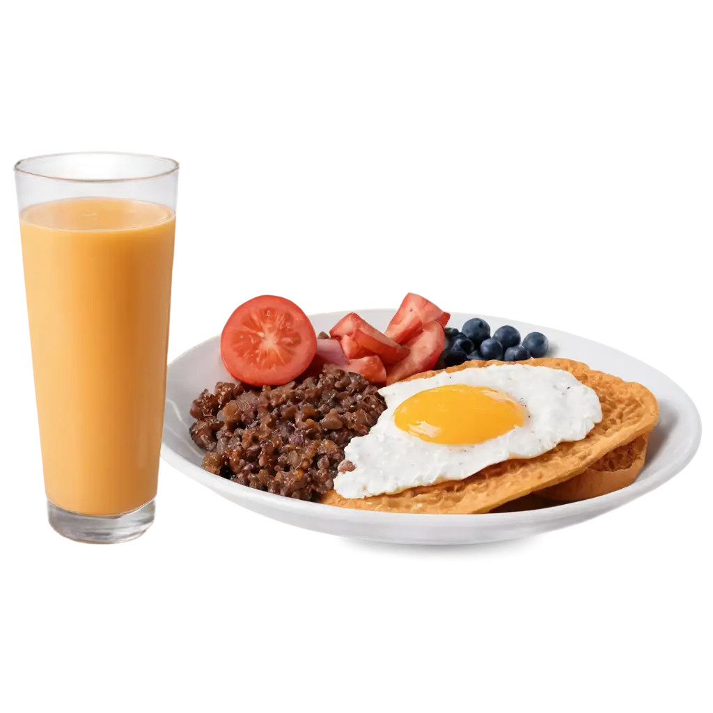 Front-Look-of-American-Breakfast-Dishes-PNG-Image-for-Culinary-Design-and-Marketing