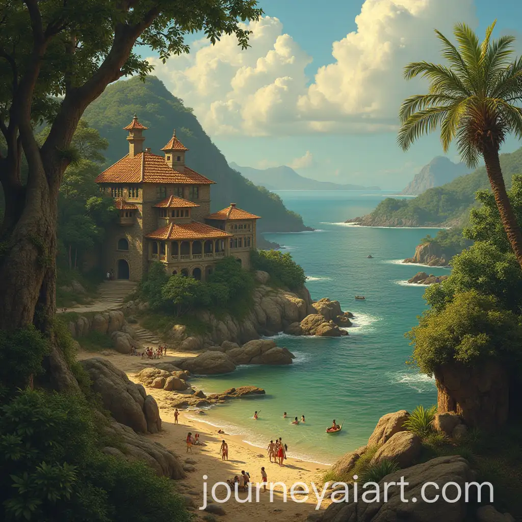 Exploring-the-Discovery-of-Brazil-Historical-Scene-with-Early-Explorers-and-Landscapes