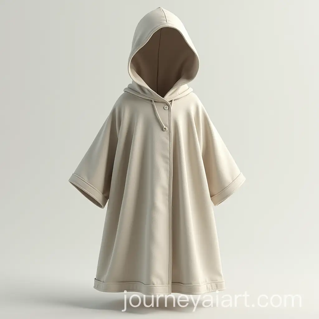 Realistic-Hooded-Bath-Cape-Mockup-Style