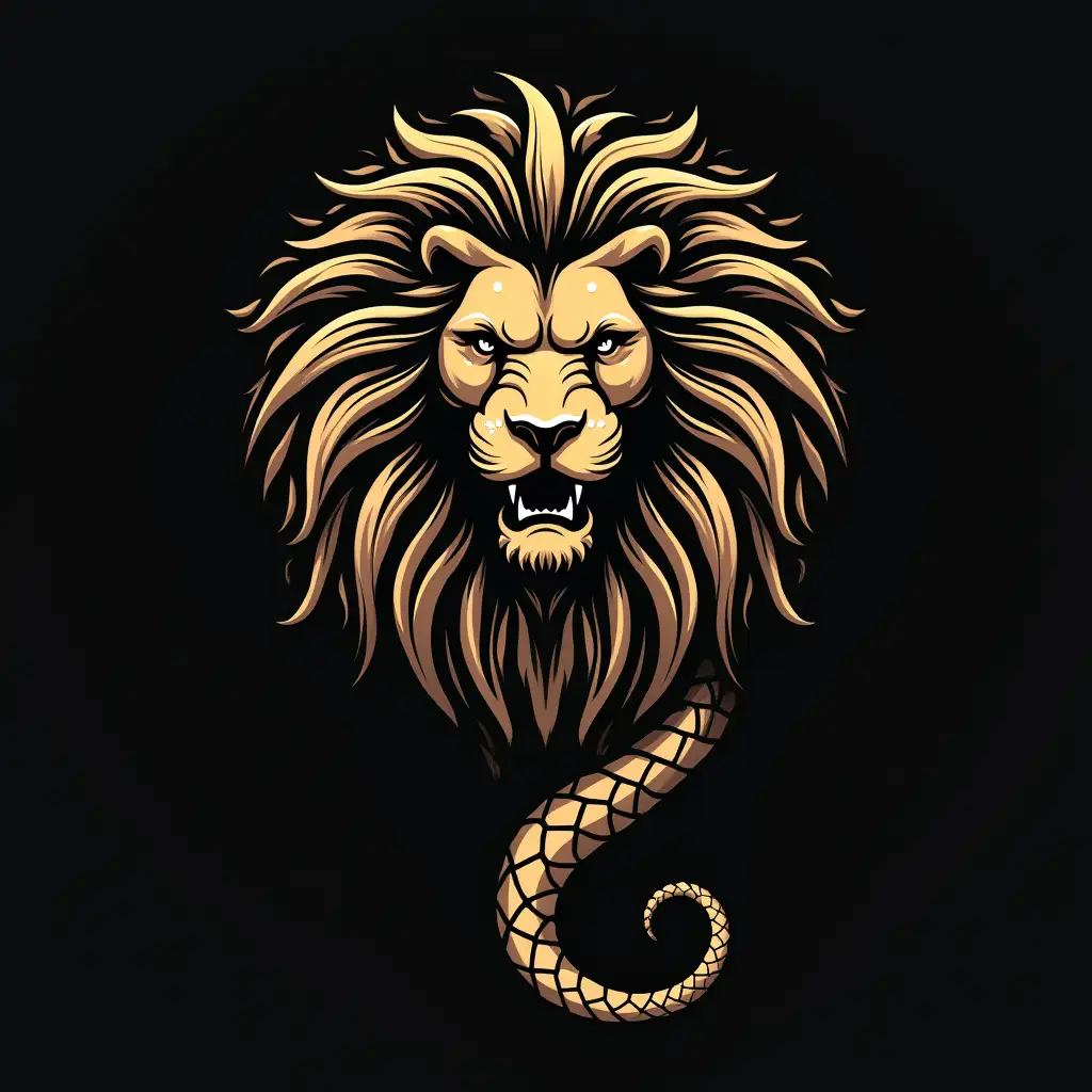 snake lion logo