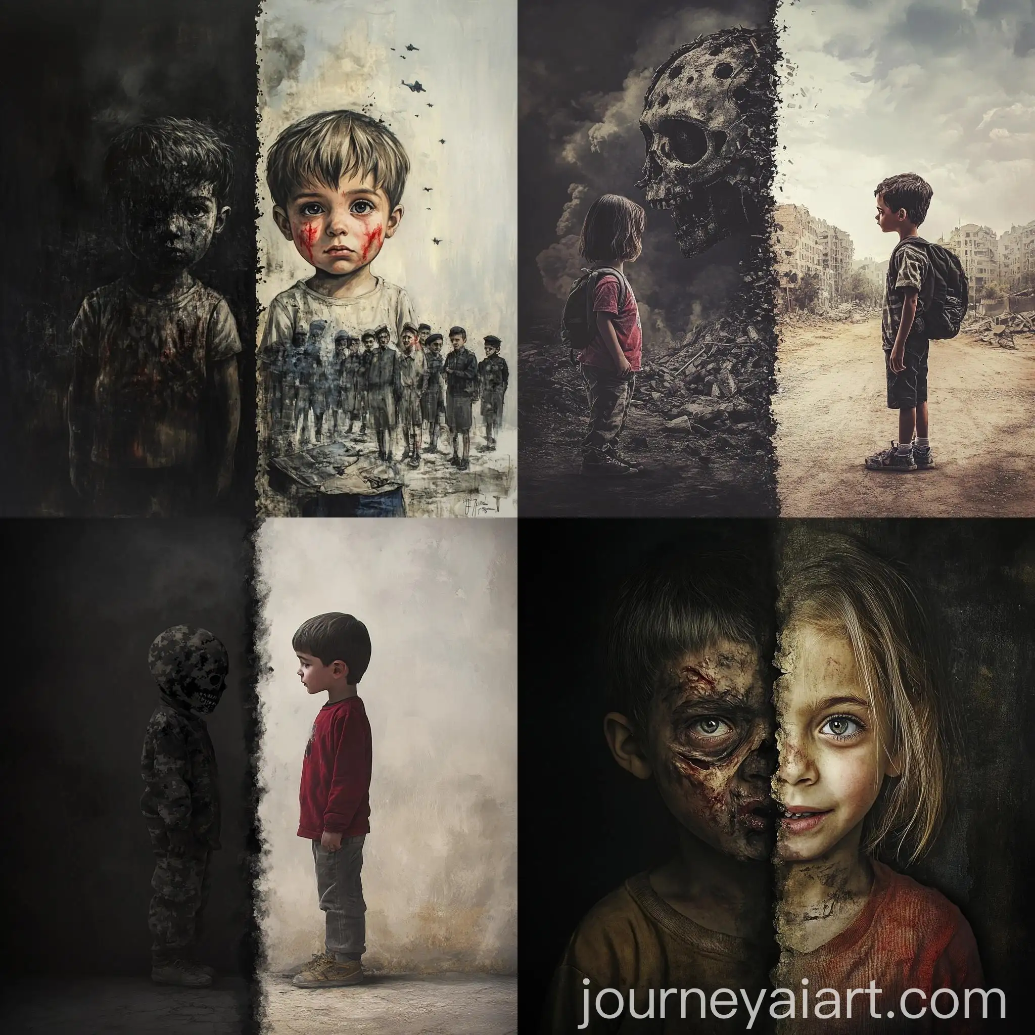 Contrast-of-Wars-Impact-on-Children-Misery-vs-Joy