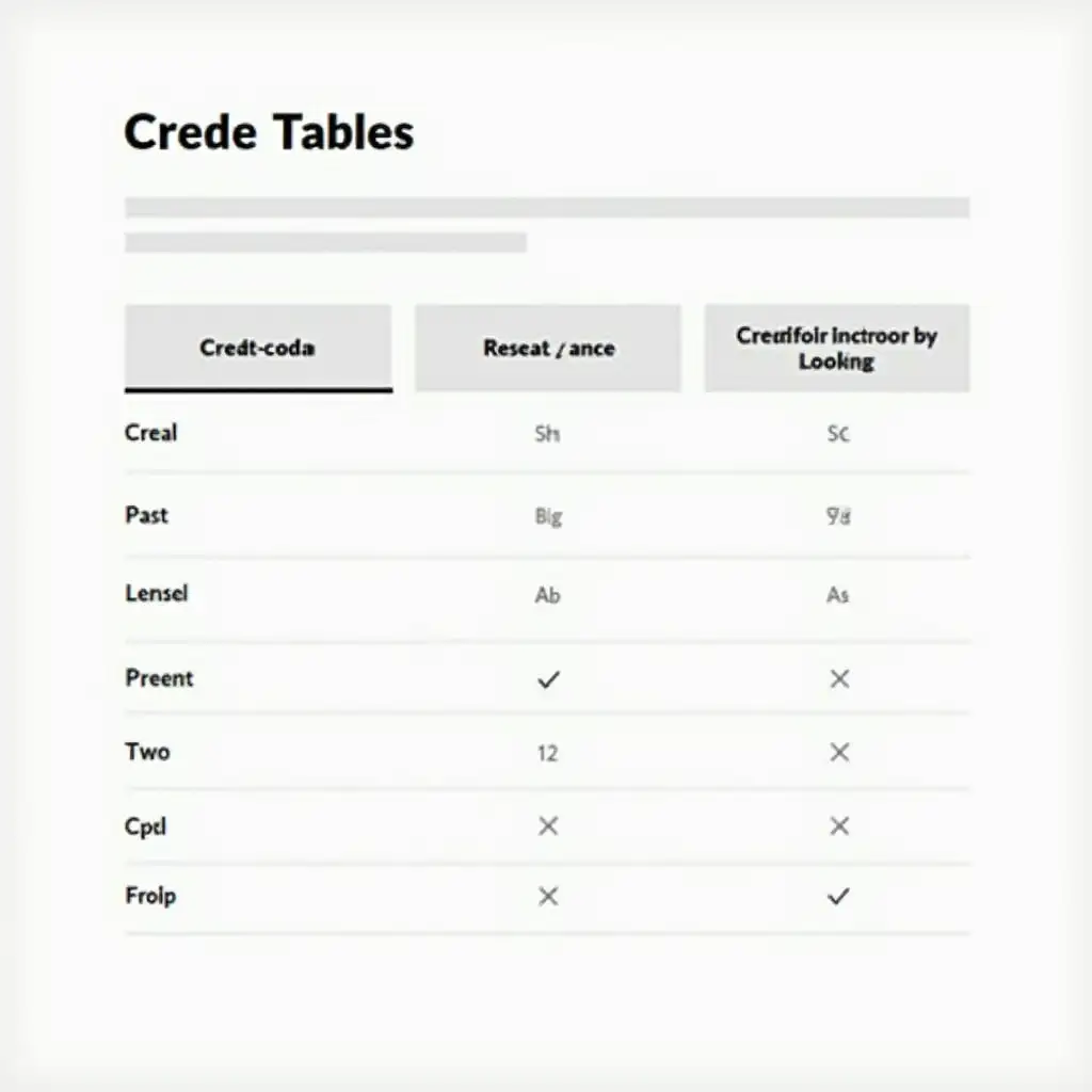 Create a table indicating past, present and future Tenses