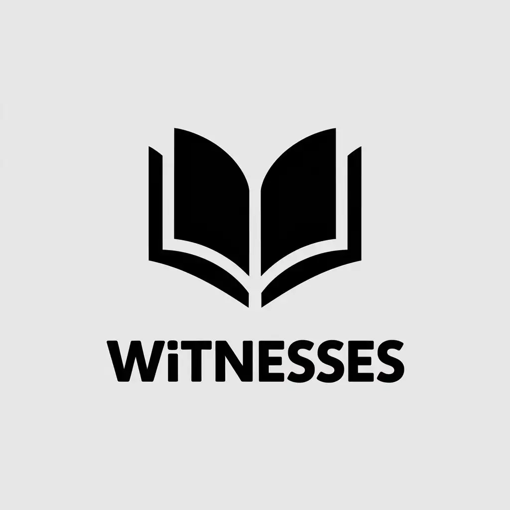 LOGO Design for Witnesses Vector Book Symbol with Clear Background and Modern Style