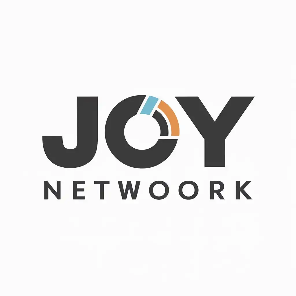 a vector logo design,with the text "JoyNetwork", main symbol:internet,Moderate,be used in Internet industry,clear background