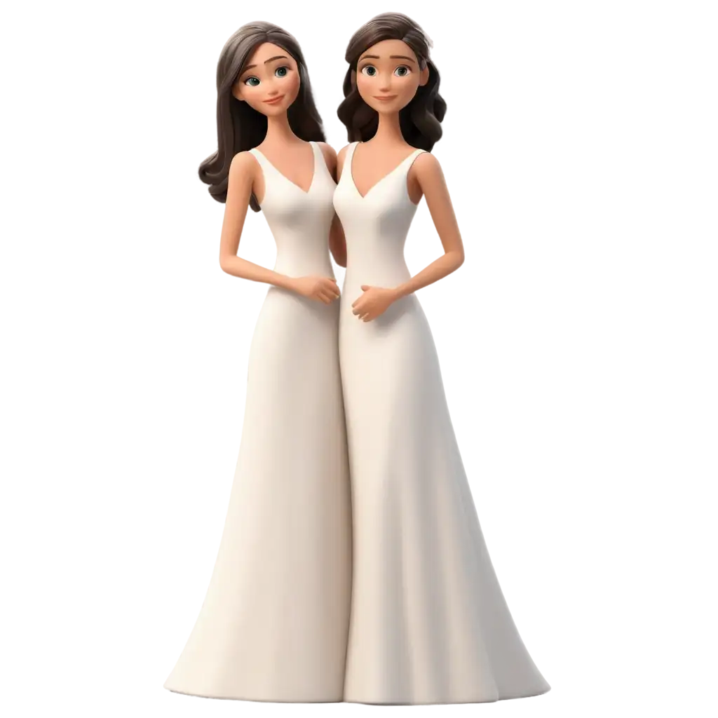 Bride-to-Be-and-Bridesmaid-Animation-PNG-Perfect-for-Celebrating-Wedding-Moments