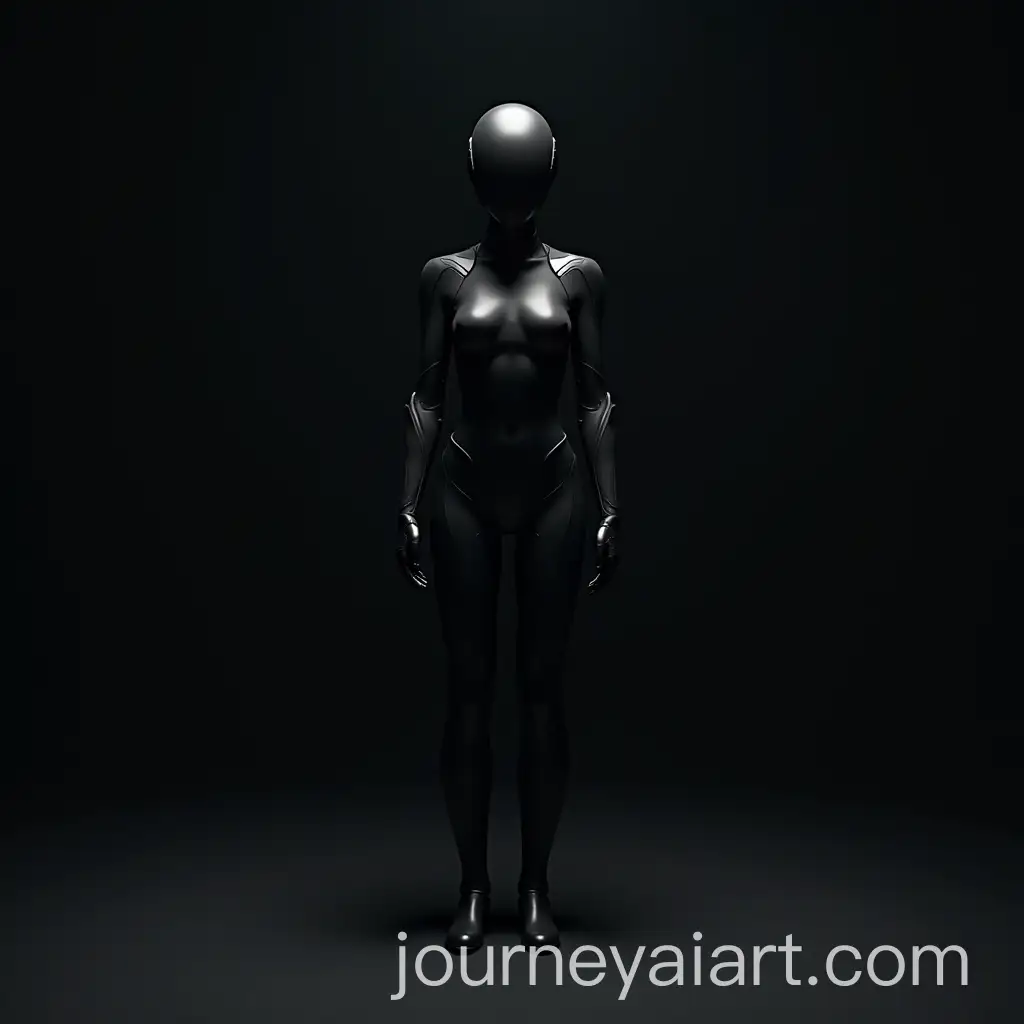 Ultrarealistic-Futuristic-Full-Body-Power-Suit-in-Dark-Room