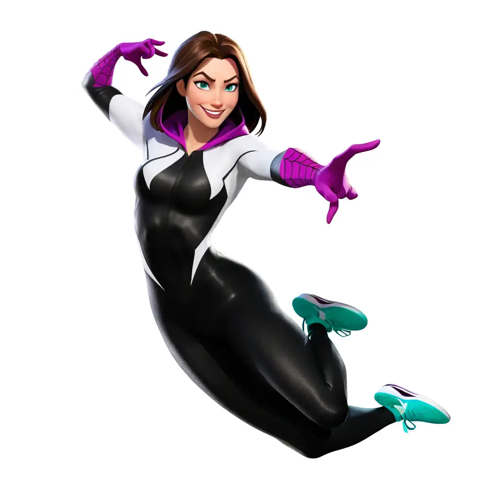 MiddleAged-Superhero-Woman-in-Dynamic-WebShooting-Pose