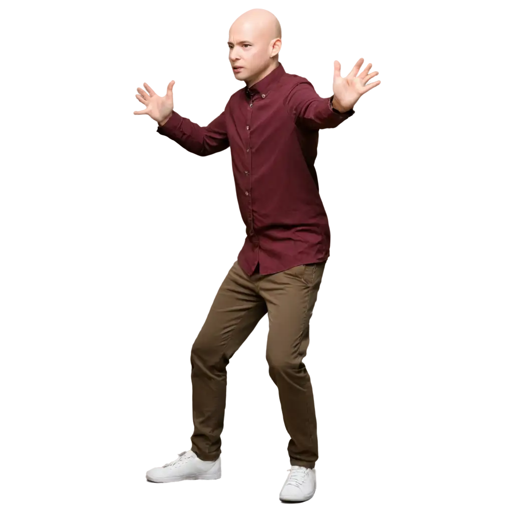 Creative-PNG-Image-of-a-Bald-Boy-Dancing-Captivating-Digital-Art