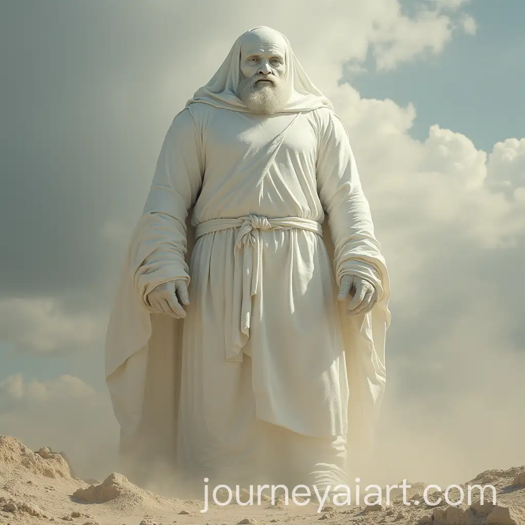 Giant-in-White-Garment-Standing-Tall