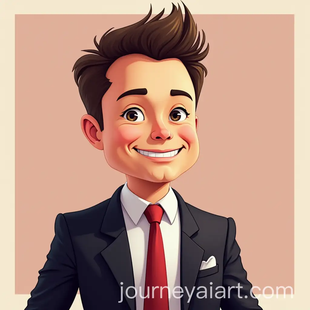 Elon-Musk-CEO-of-Tesla-in-Emoji-Style