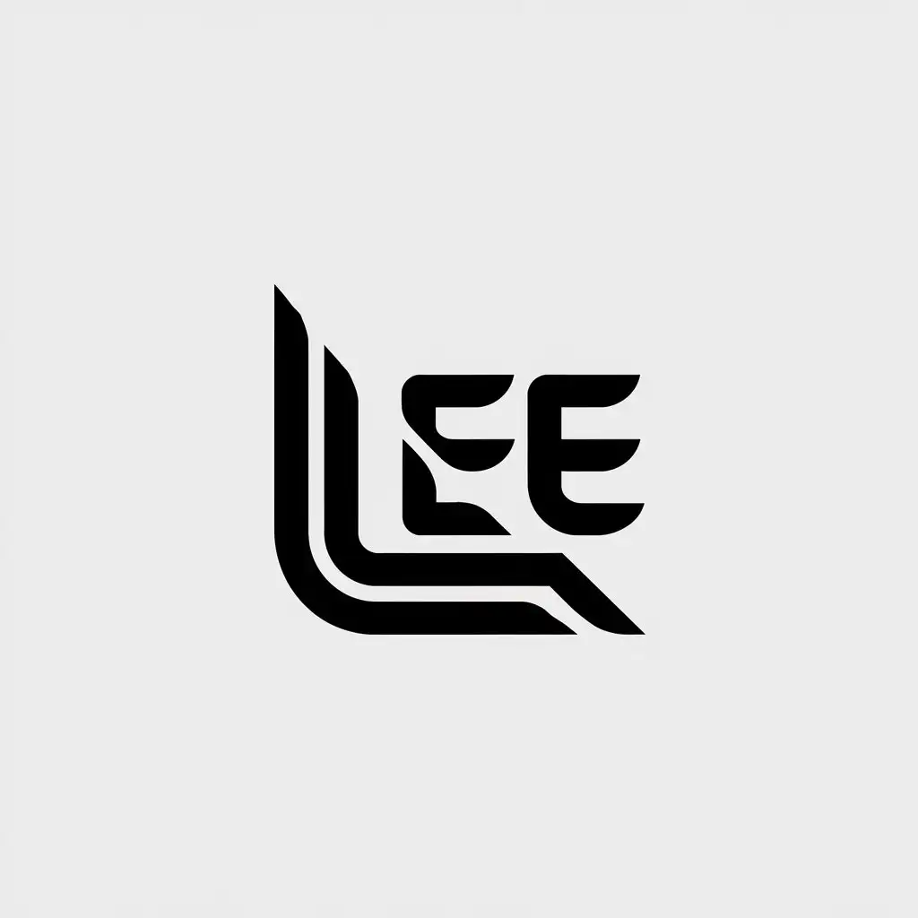 a vector logo design,with the text "lee", main symbol:lee,Moderate,be used in design industry,clear background